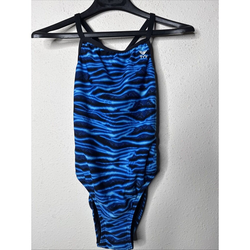 TYR DURAFAST 32 DIAMOND FIT MIRAMAR BLUE ONE-PIECE  SWIMSUIT